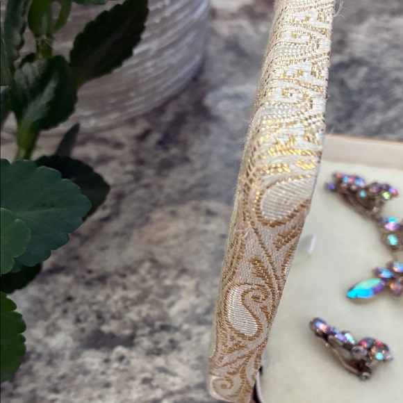 Signed SHERMAN Brooch & Earrings Set in Original Case; Aurora Borealis; Vintage - Picture 13 of 16